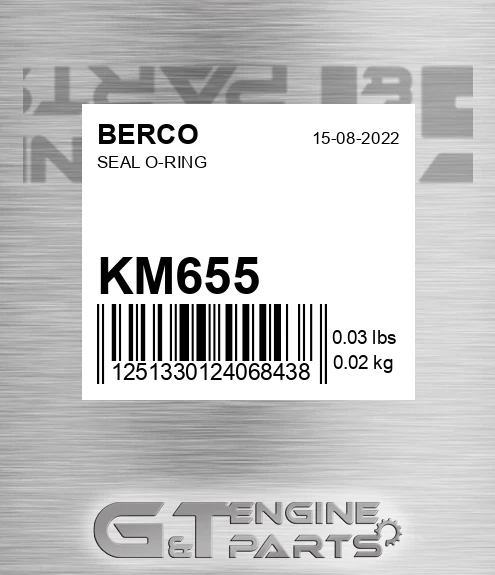 KM655 Seal O-ring