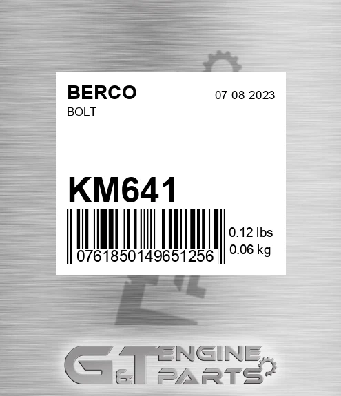 KM641 Bolt