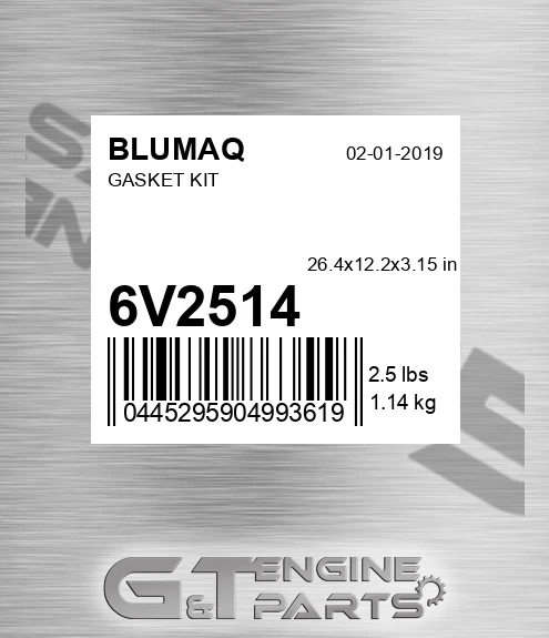 6V-2514 Gasket Kit for BLUMAQ