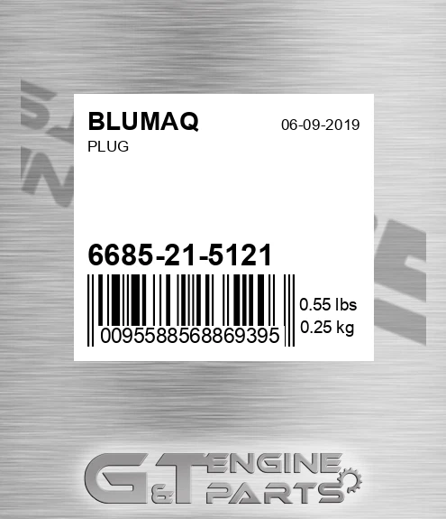 6685-21-5121 Plug for BLUMAQ