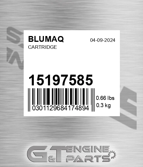 15197585 Cartridge for BLUMAQ