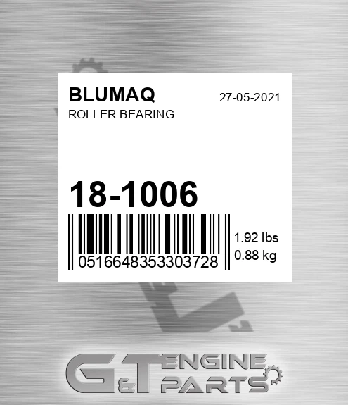 181006 Roller Bearing for BLUMAQ