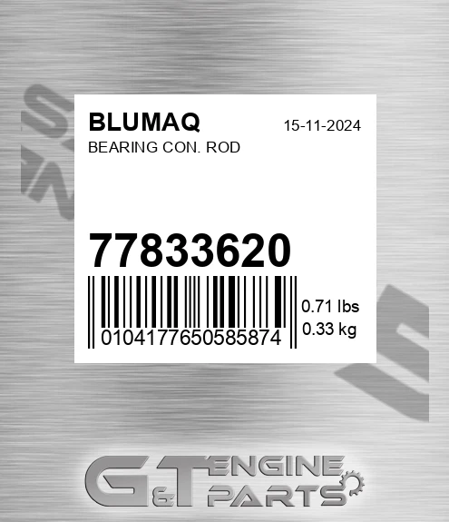 77833620 BLUMAQ Bearing Con. Rod