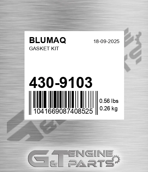 430-9103 Gasket Kit