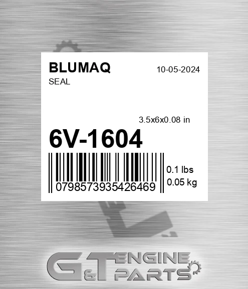 6V-1604 Seal for BLUMAQ