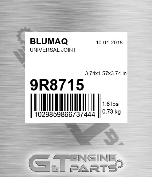 9R-8715 Universal Joint for BLUMAQ