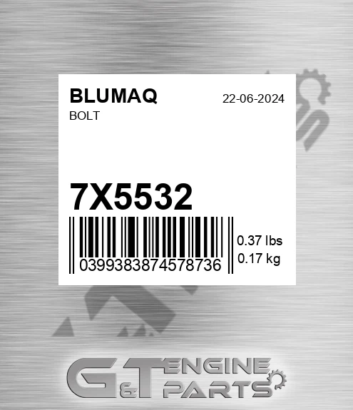 7X-5532 Bolt for BLUMAQ