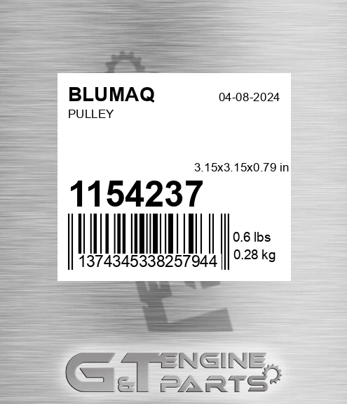 115-4237 Pulley for BLUMAQ