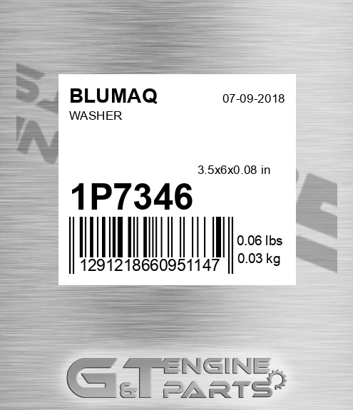 1P-7346 Washer for BLUMAQ
