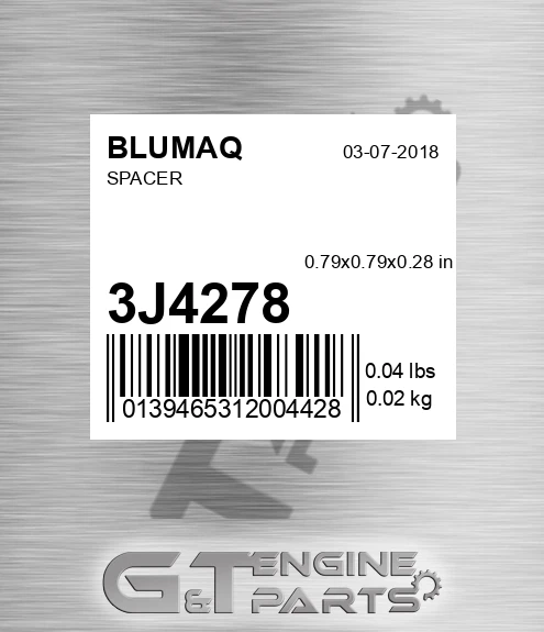 3J-4278 Spacer for BLUMAQ