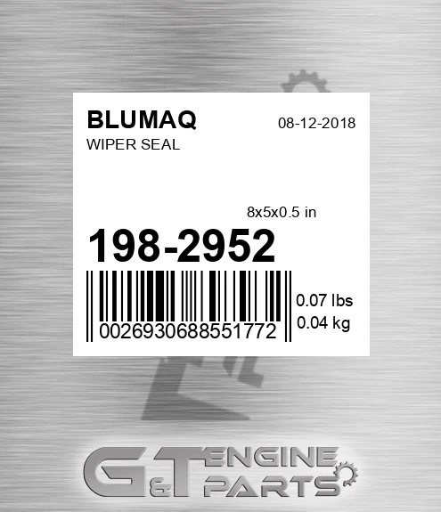 198-2952 Wiper Seal