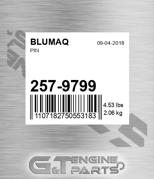 257-9799 Pin for BLUMAQ