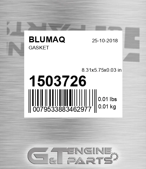 150-3726 Gasket for BLUMAQ