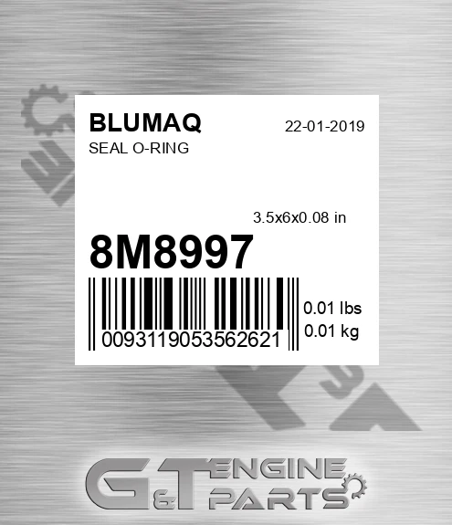 8M-8997 Seal O-ring for BLUMAQ