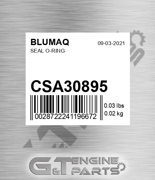 CSA30895 BLUMAQ Seal O-ring