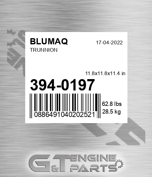 394-0197 BLUMAQ Trunnion