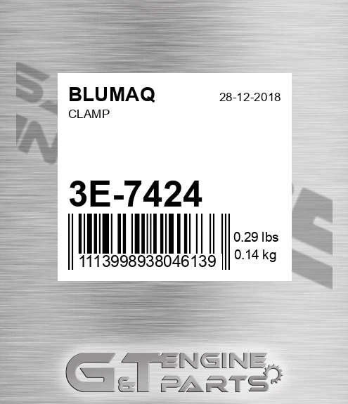 3E-7424 Clamp for BLUMAQ