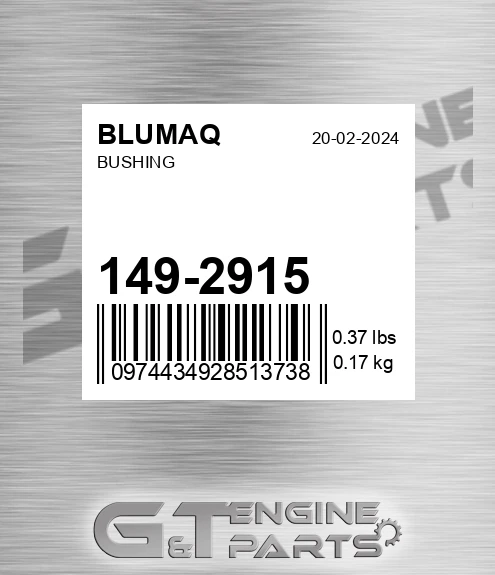 149-2915 Bushing for BLUMAQ