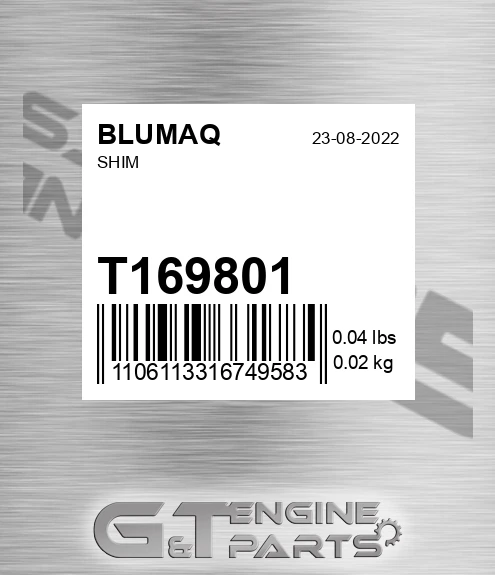 T169801 Shim for BLUMAQ