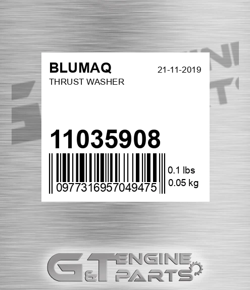 11035908 Thrust Washer for BLUMAQ