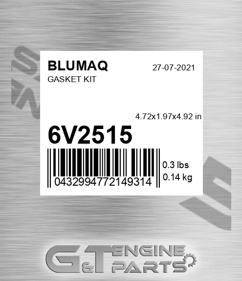 6V-2515 Gasket Kit for BLUMAQ