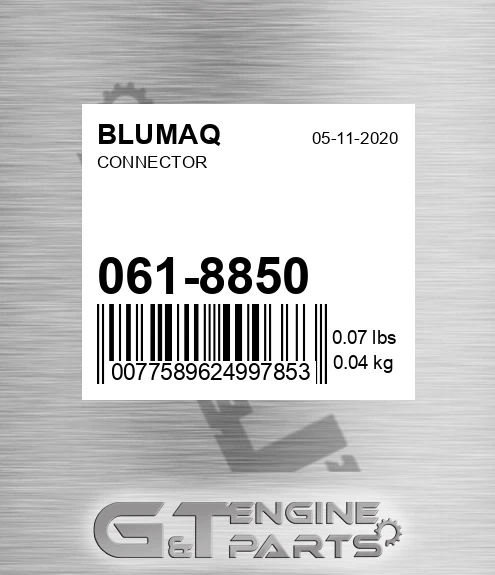 061-8850 Connector for BLUMAQ