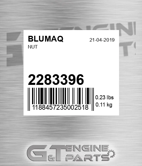 2283396 Nut for BLUMAQ