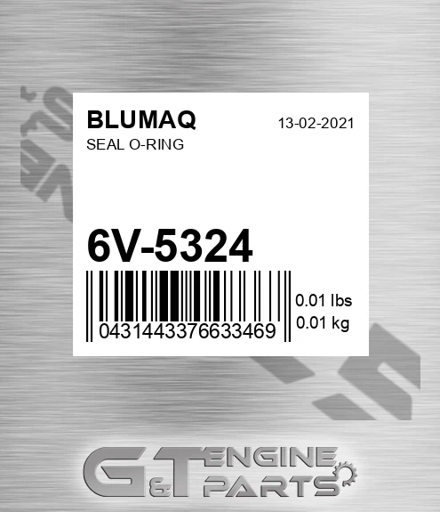 6V-5324 Seal O-ring for BLUMAQ