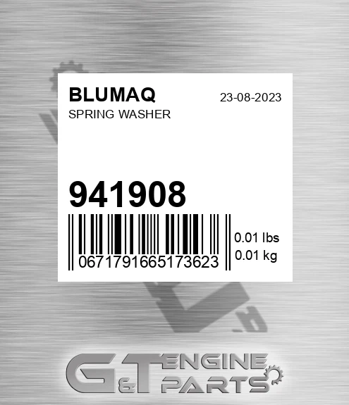 941908 Spring Washer for BLUMAQ