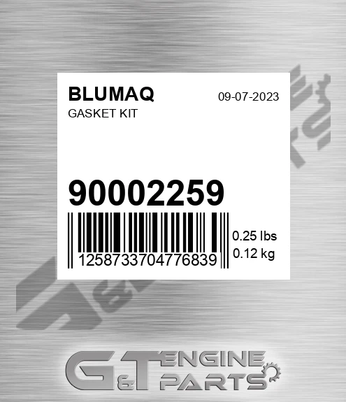 900.02259 Gasket Kit for BLUMAQ