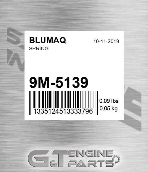 9M-5139 Spring for BLUMAQ