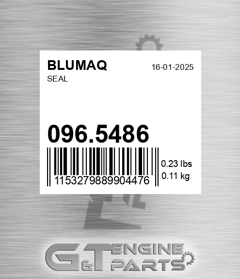 096.5486 Seal for BLUMAQ