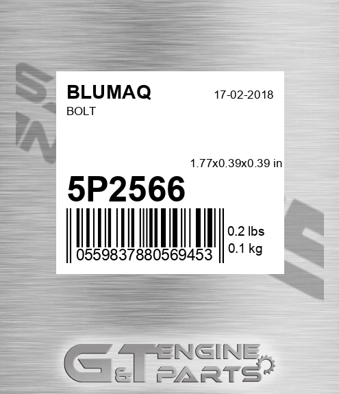 5P-2566 Bolt for BLUMAQ