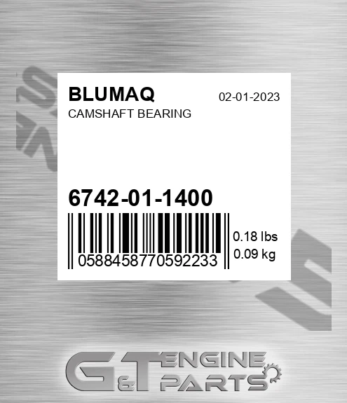 6742-01-1400 Camshaft Bearing for BLUMAQ
