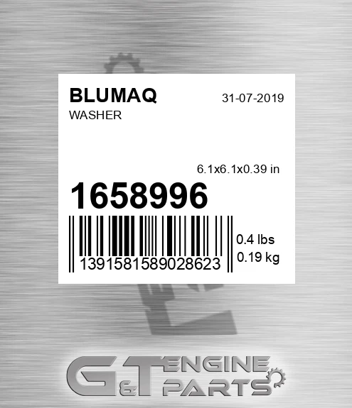 165-8996 Washer for BLUMAQ