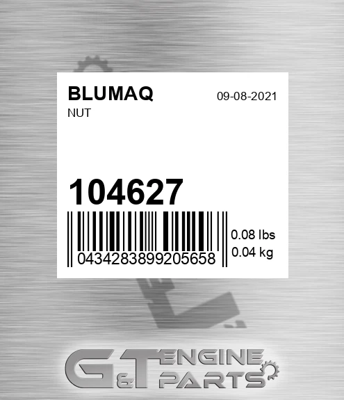 104.627 Nut for BLUMAQ