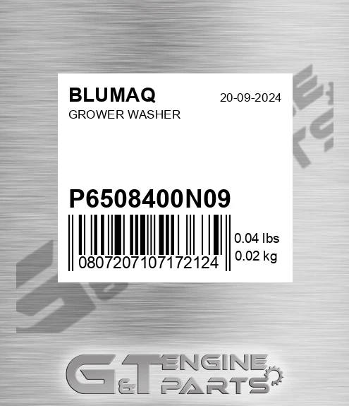 P6508400N09 Grower Washer for BLUMAQ