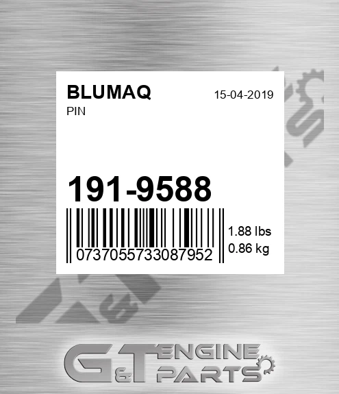 191-9588 Pin for BLUMAQ