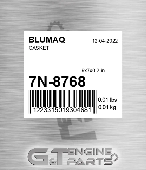 7N-8768 BLUMAQ Gasket