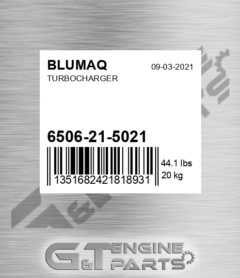 6506-21-5021 Turbocharger