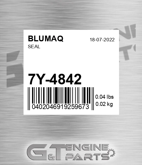 7Y-4842 Seal for BLUMAQ