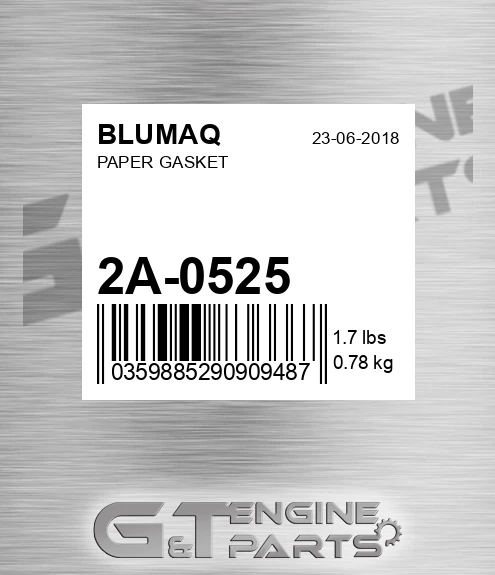 2A-0525 Paper Gasket