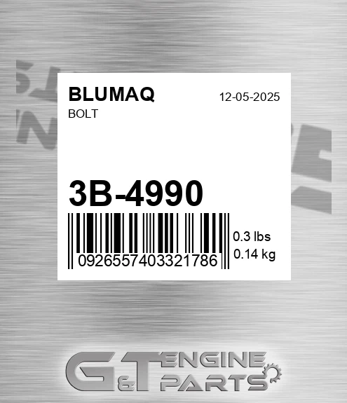 3B-4990 Bolt for BLUMAQ