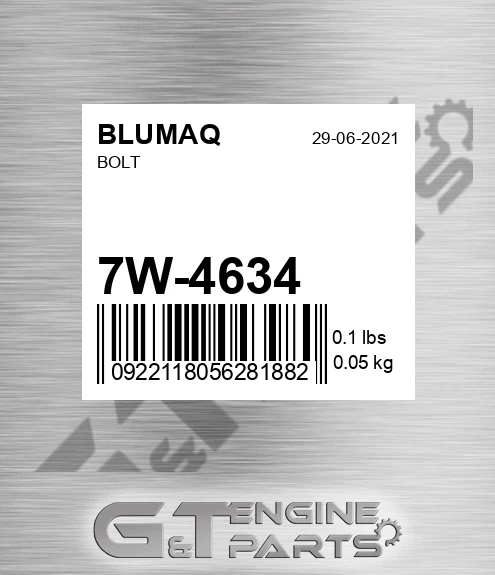 7W-4634 Bolt for BLUMAQ