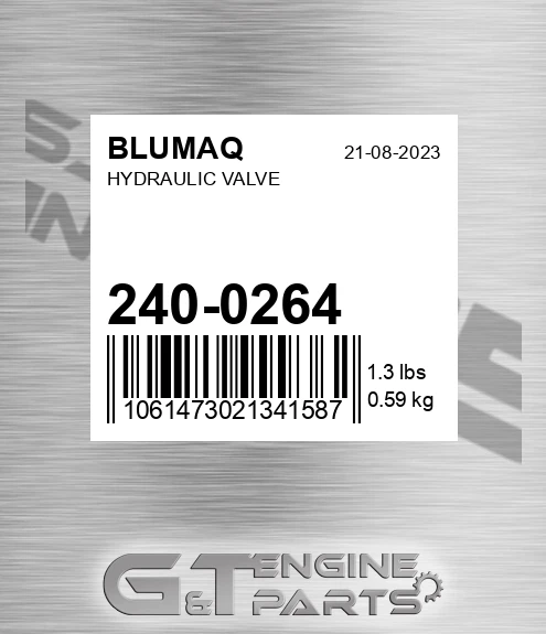 240-0264 Hydraulic Valve for BLUMAQ