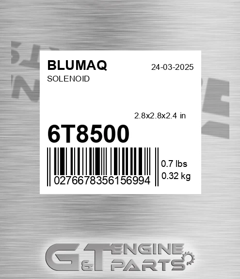 6T-8500 Solenoid for BLUMAQ
