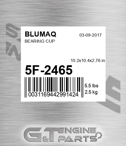 5F-2465 Bearing Cup for BLUMAQ