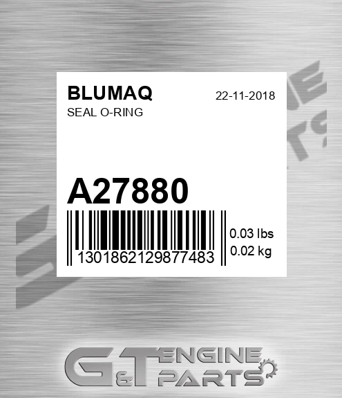 A27880 BLUMAQ Seal O-ring