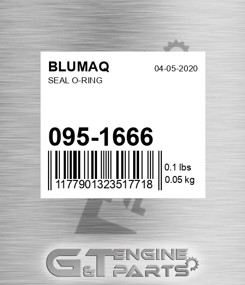 095-1666 Seal O-ring for BLUMAQ