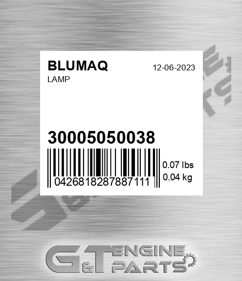 30005050038 Lamp for BLUMAQ